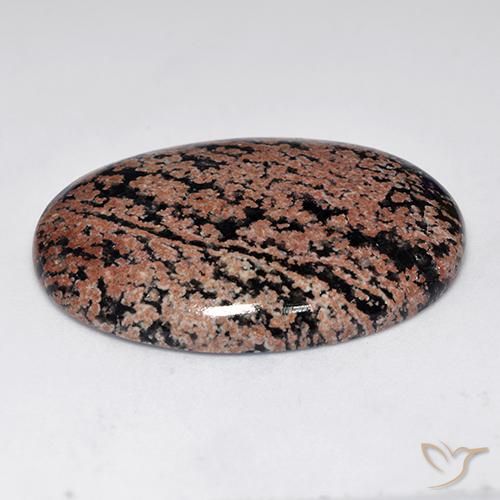 Ossidiana Multicolore naturale da 37.85 ct, Taglio ovale, Opaco
