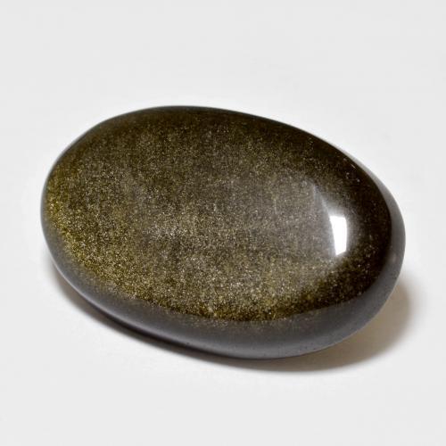 Ossidiana naturale nero da 15,53 ct, taglio ovale, opaco