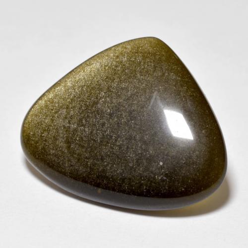 Ossidiana naturale nero da 11,78 ct, trillion, opaco