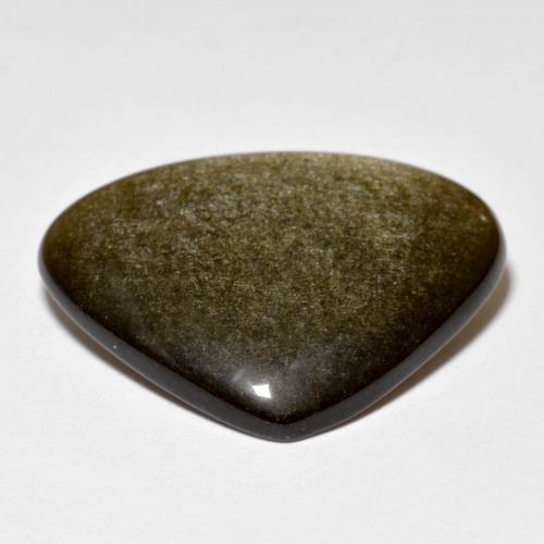 Ossidiana naturale nero da 11,78 ct, trillion, opaco