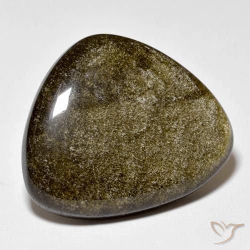 18.03ct Naturale Marrone chiaro nerastro Ossidiana, Taglio trillion, Opaco