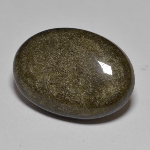 Ossidiana naturale nero da 12,75 ct, taglio ovale, opaco