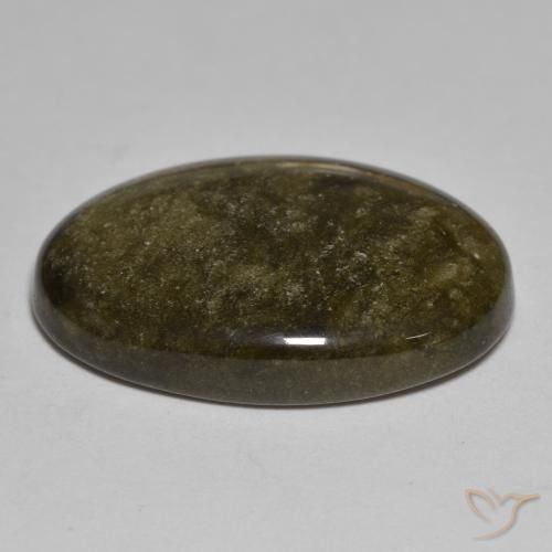 Ossidiana Nero con Bronzo naturale da 18.03 ct, Ovale, Opaco