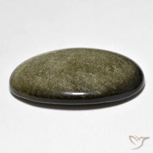 Ossidiana Marrone scuro naturale da 26.59 ct, Ovale, Opaco