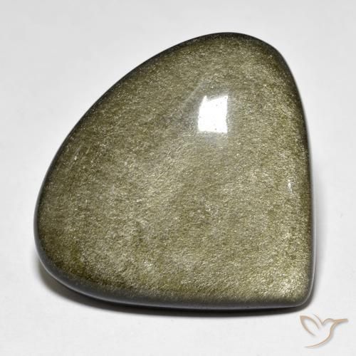 Ossidiana Marrone scuro naturale da 38.72 ct, Forma a pera, Opaco