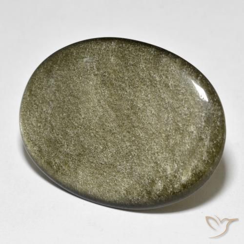 Ossidiana Marrone scuro naturale da 23.80 ct, Ovale, Opaco