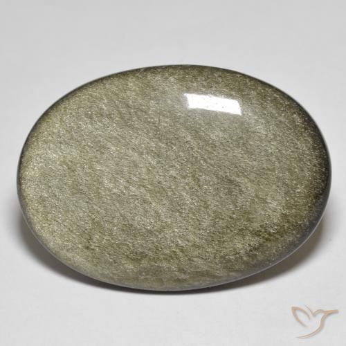 Ossidiana Marrone scuro naturale da 36.33 ct, Ovale, Opaco