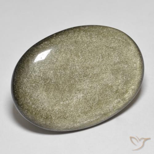 Ossidiana Marrone scuro naturale da 36.33 ct, Ovale, Opaco