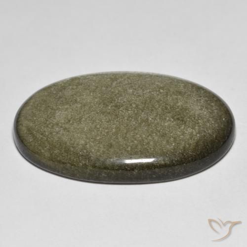 Ossidiana Marrone scuro naturale da 36.33 ct, Ovale, Opaco