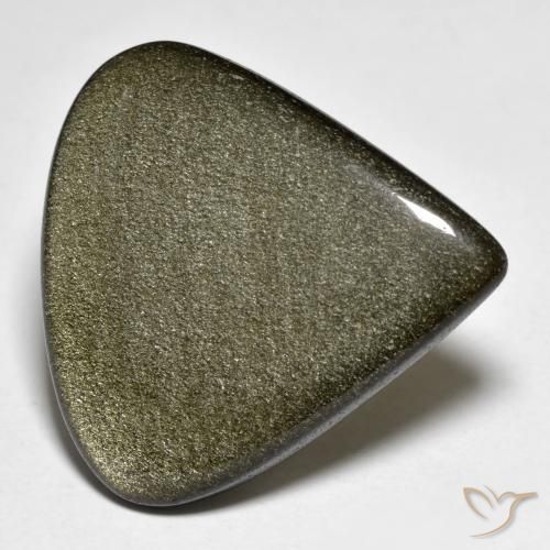 Ossidiana Marrone scuro naturale da 27.06 ct, Forma a pera, Opaco