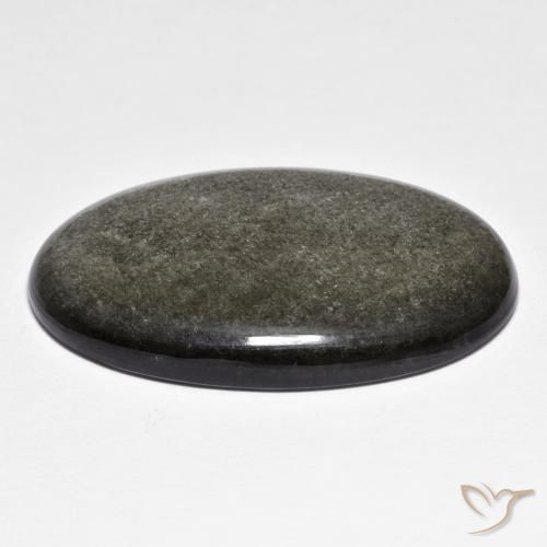 Ossidiana Grigio chiaro naturale da 31.03 ct, Ovale, Opaco