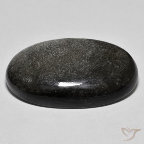 Ossidiana Grigio chiaro naturale da 26.61 ct, Ovale, Opaco