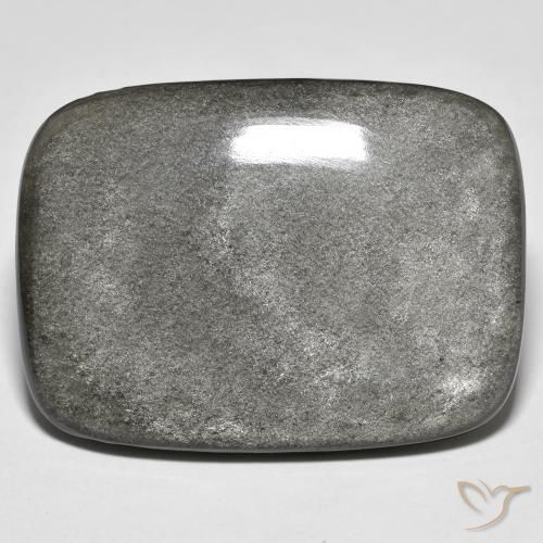 Ossidiana Grigio chiaro naturale da 32.84 ct, Cuscino, Opaco