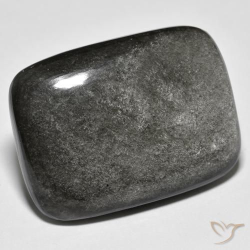 Ossidiana Grigio chiaro naturale da 33.22 ct, Cuscino, Opaco