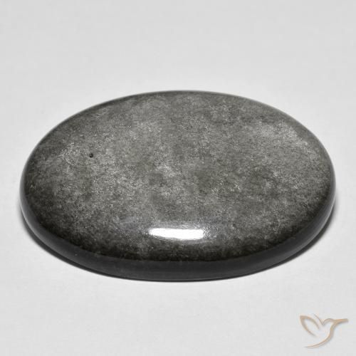 Ossidiana Grigio chiaro naturale da 27.47 ct, Ovale, Opaco