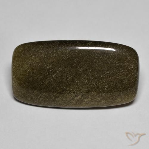 Ossidiana naturale nero da 9,53 ct, taglio a cuscino, opaco
