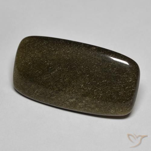 Ossidiana naturale nero da 9,53 ct, taglio a cuscino, opaco