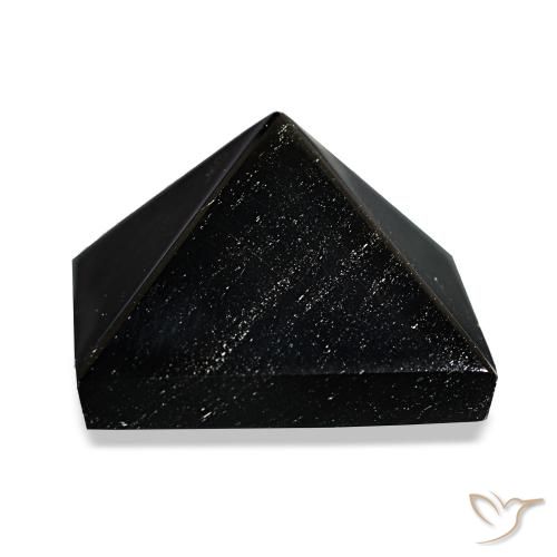 66.01ct nero con linee grigie ossidiana, quadrato, opaco