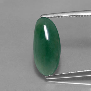 Giada di omfacite naturale verde da 3,52 ct, forma fantasia, traslucido