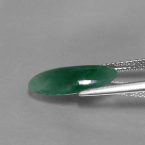 Giada di omfacite naturale verde da 3,52 ct, forma fantasia, traslucido