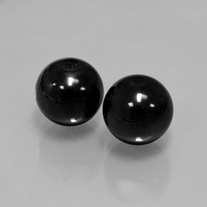 Onice naturale nero da  ct, sfera / palla, opaco