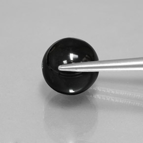Onice Nero naturale da 6.88 ct, Sfera, Opaco