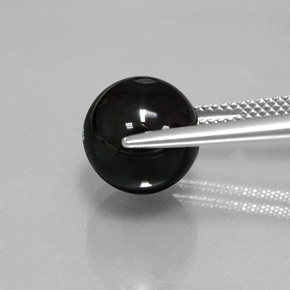 Onice Nero naturale da 7.43 ct, Sfera, Opaco