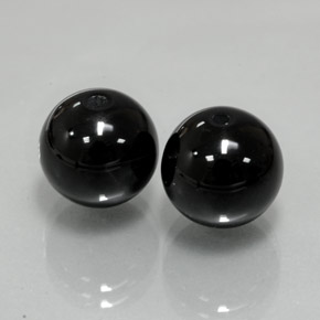 Onice naturale nero da  ct, sfera / palla, opaco