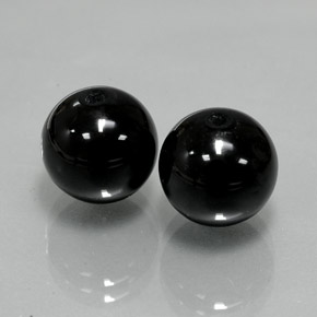 Onice naturale nero da  ct, sfera / palla, opaco
