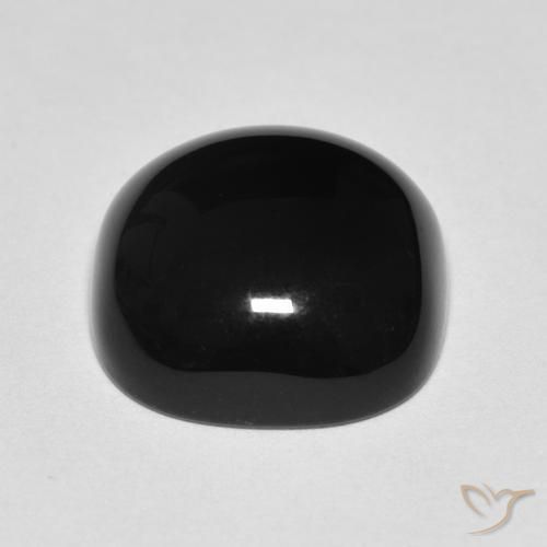 Onice Nero naturale da 4.74 ct, Cuscino, Opaco