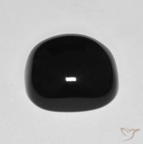Onice Nero naturale da 4.51 ct, Cuscino, Opaco
