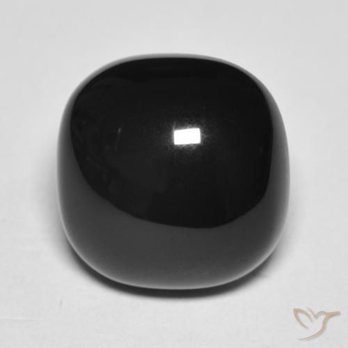 Onice Nero naturale da 4.81 ct, Cuscino, Opaco