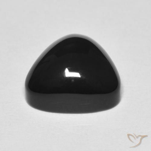 Onice Nero naturale da 3.35 ct, Taglio trillion, Opaco