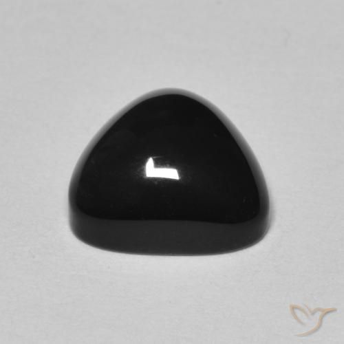 Onice Nero naturale da 3.16 ct, Taglio trillion, Opaco