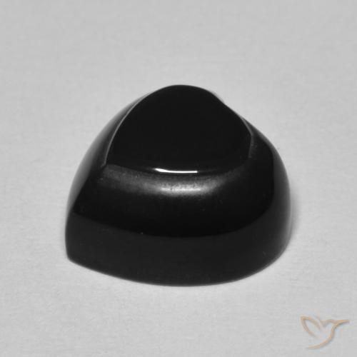 Onice Nero naturale da 4.30 ct, Cuore, Opaco