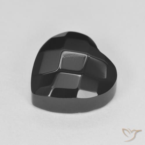 Onice Nero naturale da 4.19 ct, Cuore, Opaco