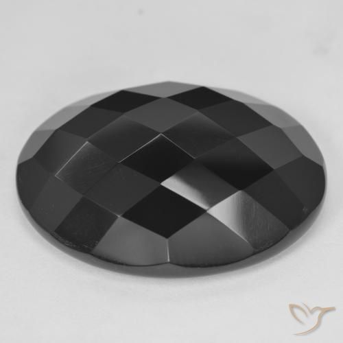 28.87ct Naturale Nero Onice, Ovale, Opaco