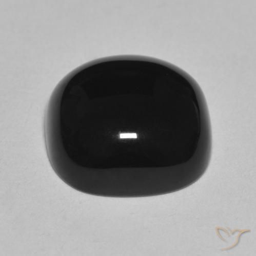 Onice Nero naturale da 4.76 ct, Cuscino, Opaco