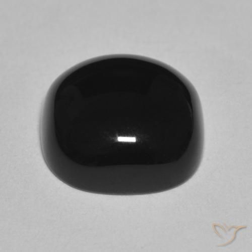Onice Nero naturale da 4.88 ct, Cuscino, Opaco