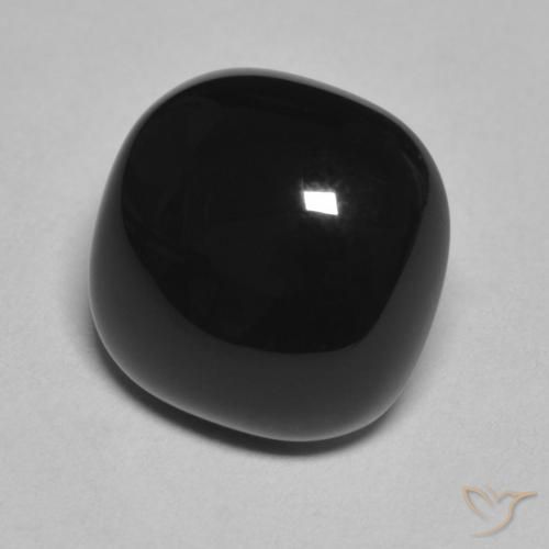 Onice Nero naturale da 4.77 ct, Cuscino, Opaco