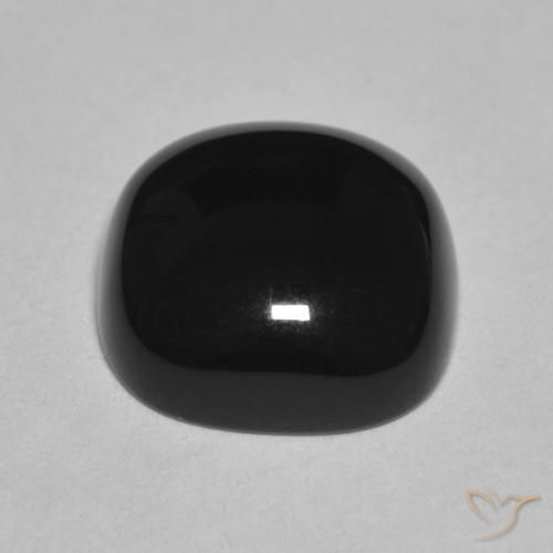 Onice Nero naturale da 4.77 ct, Cuscino, Opaco