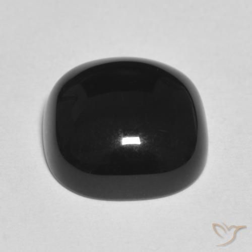 Onice Nero naturale da 4.83 ct, Cuscino, Opaco