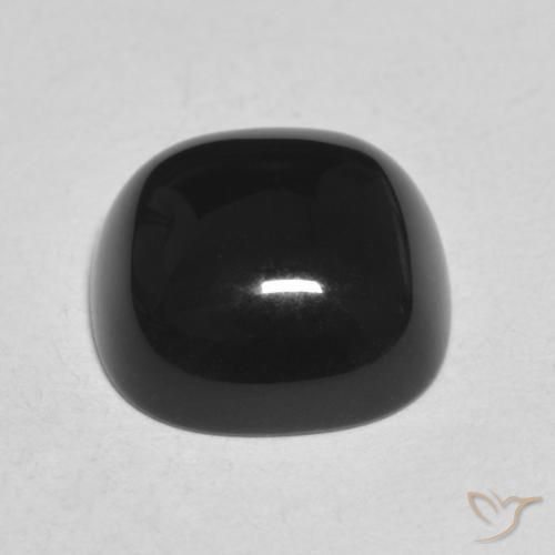 Onice Nero naturale da 4.71 ct, Cuscino, Opaco