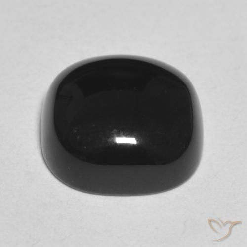 Onice Nero naturale da 4.92 ct, Cuscino, Opaco