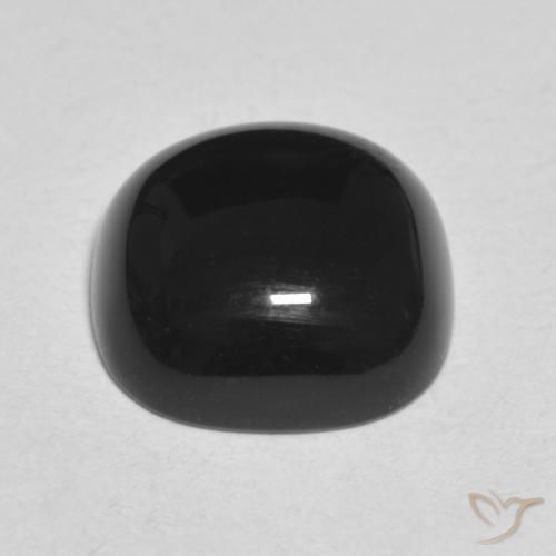 Onice Nero naturale da 4.54 ct, Cuscino, Opaco