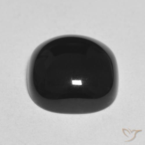 Onice Nero naturale da 4.66 ct, Cuscino, Opaco