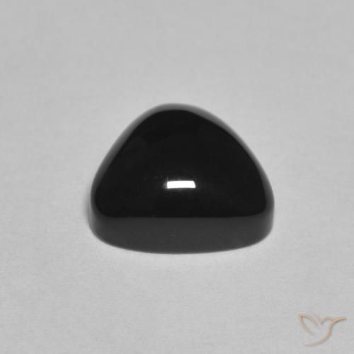 Onice Nero naturale da 3.19 ct, Taglio trillion, Opaco