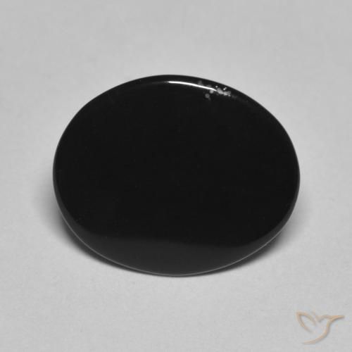 3.97ct Naturale Nero Onice, Ovale, Opaco