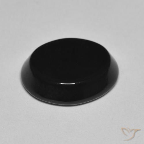 Onice Nero naturale da 3.97 ct, Ovale, Opaco