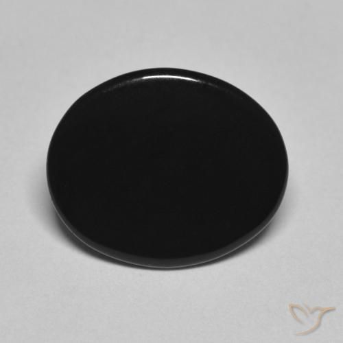4.06ct Naturale Nero Onice, Ovale, Opaco